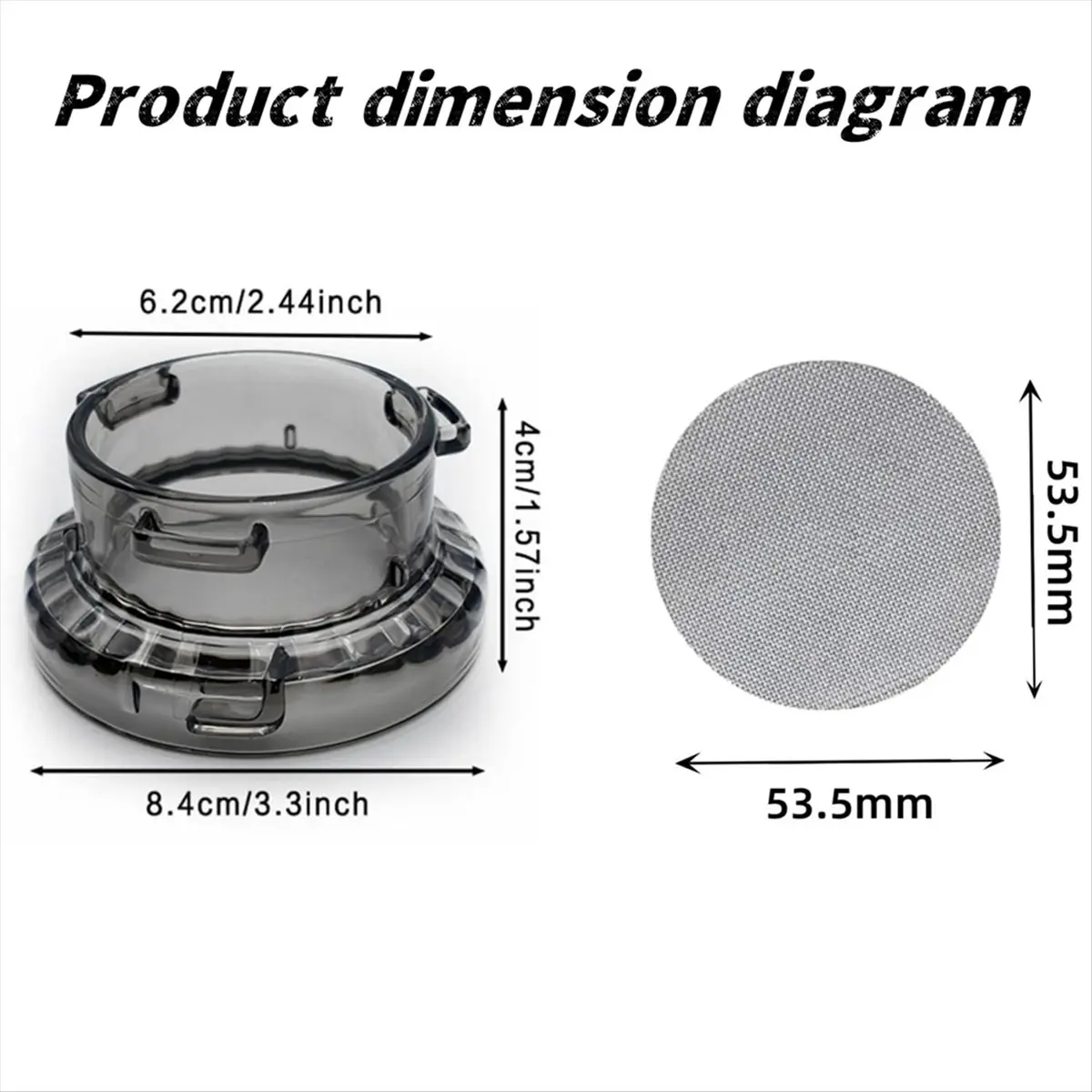2026 트렌드 54mm 에스프레소 도징 퍼널 및 퍽 스크린 세트 (포타필터 8시리즈 및 밤비노 에스프레소용)
