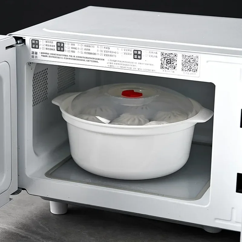Microwave Oven Special Box Heated Pot Rice Steamed Buns Noodles Bowl Household Kitchen Food Cooking Container