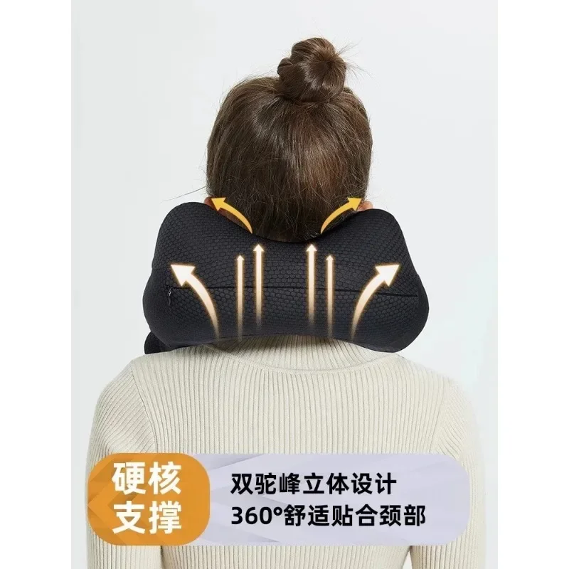 Foldable Sleeping Headrest Cushion Solid Color Neck Support Pillows Journey Tourist Airplane Travel Accessories 5