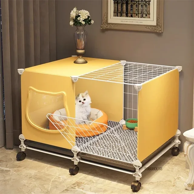 Indoor Simple Cat Cage Extra Large Multi-layer Does Not Occupy Space Cat House Pet Shop Light Luxury Pet Fence Cabinet 3