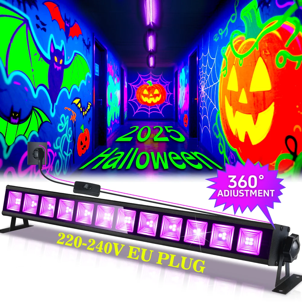 รูปสินค้า UV Black Light 40 ดวง สายไฟพกพา แสงเรืองแสง งานปาร์ตี้