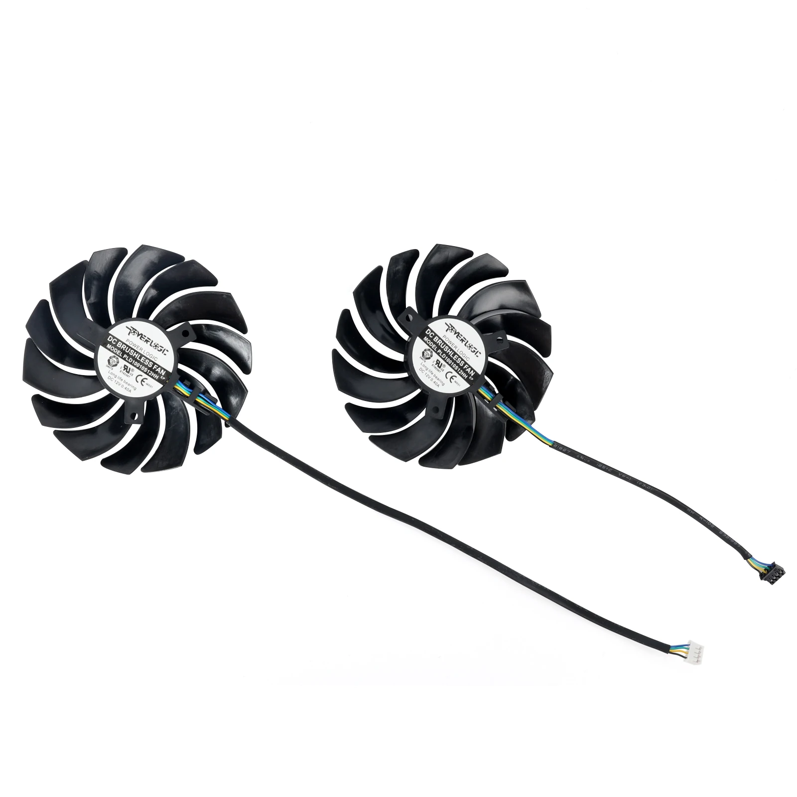 Placa de Vídeo para Msi Geforce Rtx 3070 3060 3060ti Ventus 2x oc 95 mm Pld10010s12hh Rtx3060 Rtx3070 Rtx3060ti Gpu Ventilador de Refrigeração fã da - Imagem 2