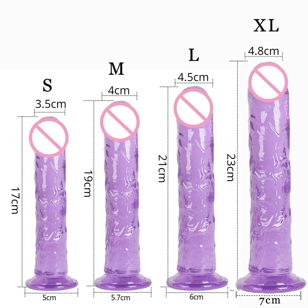 Sex Toys Flexible Realistic Dildo With Strong Suction Cup For Woman