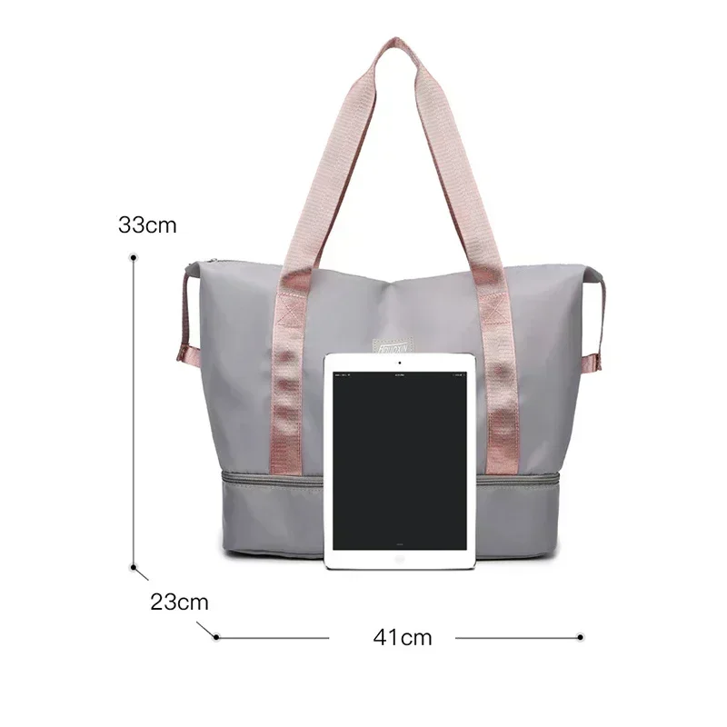 Large Capacity Sports Gym Bags Dry and Wet Separation Handbags For Women Swimming Shoulder Bag Fitness Outdoor Travel Handbag 5
