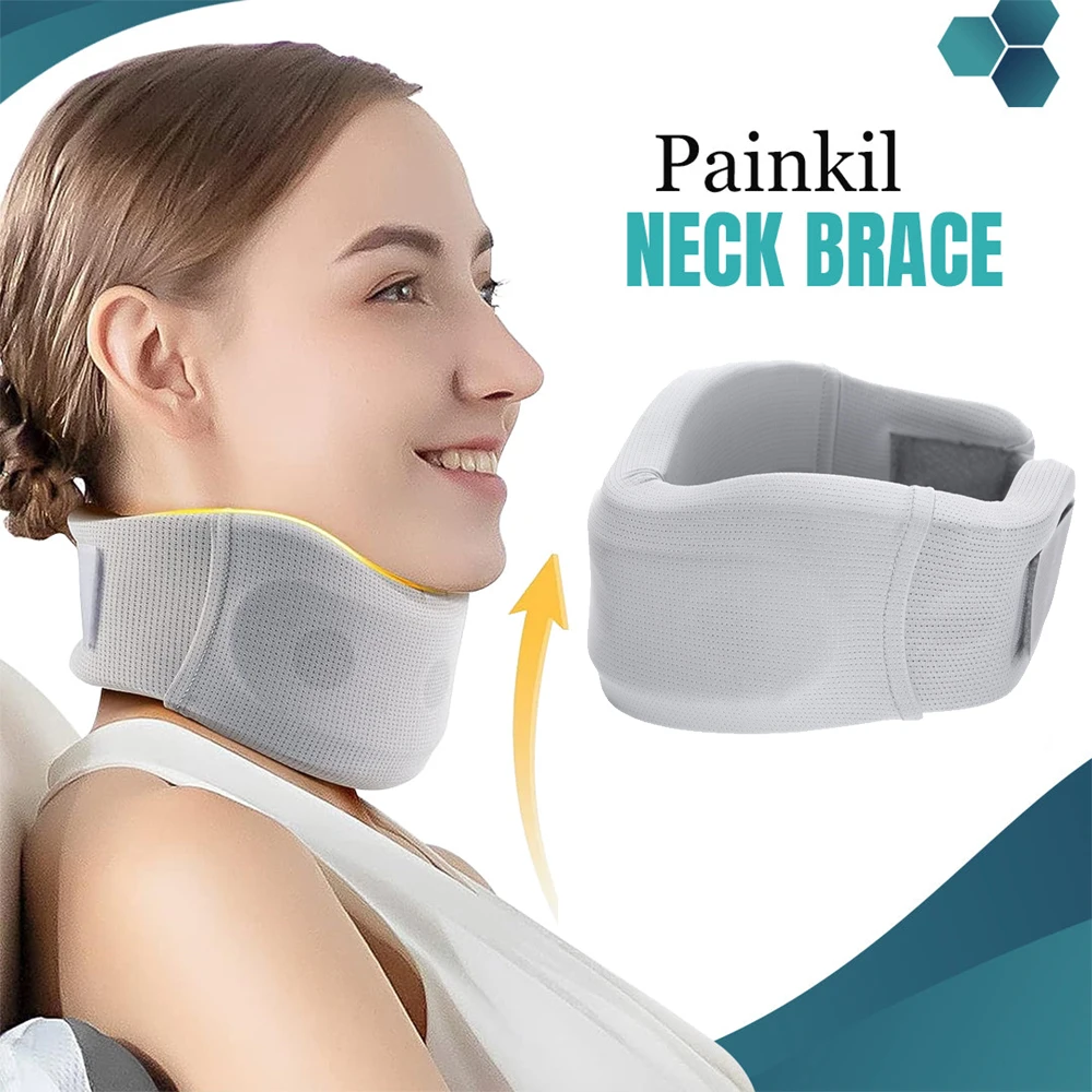 NeckBraceSpongeforMigraineCervicalCollarToRelievePainandCervicalPressureSoftNeck