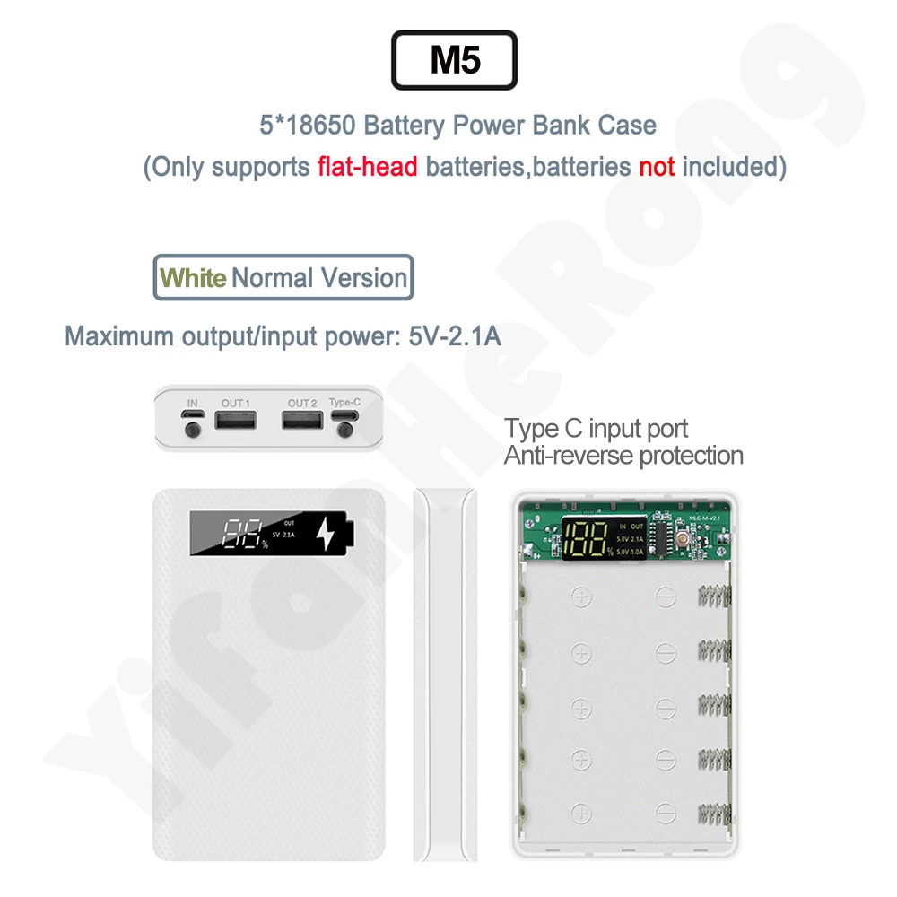 Power Bank Case 5V 2A 