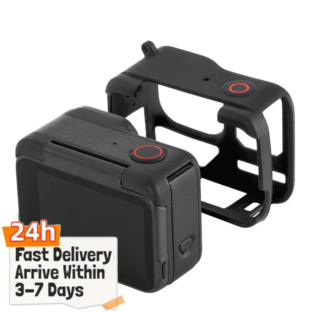 For Insta360 Ace Pro 2 Silicone Protective Case Cover Anti-Scratch Frame Case Lens Cap Drop-proof Camera Protection Accessories