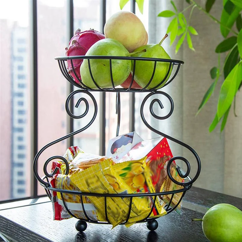 Crystal Bead Photo Frame Bridal Favor Frames Silver & Household Iron 2 Tier Fruit Basket Vintage Style Basket Black