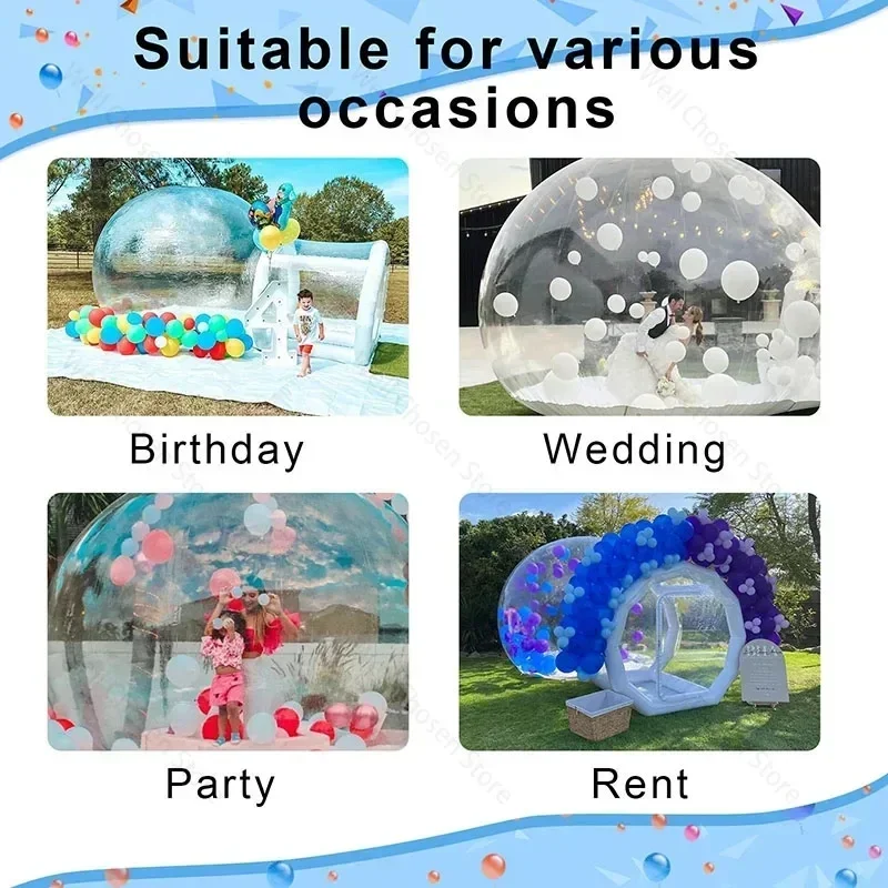Description Picture 5 of itemInflatable Bubble House,Commercial Grade PVC Clear Bubble House with Air Pump and Blower,Bubble Tent for Family & Birthday Party