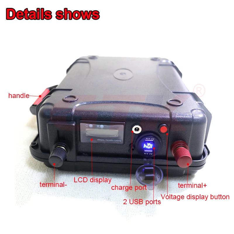 Waterproofrechargeable12V200ahLithiumIonBatteryforTrollingMotorBoatPropeller20A