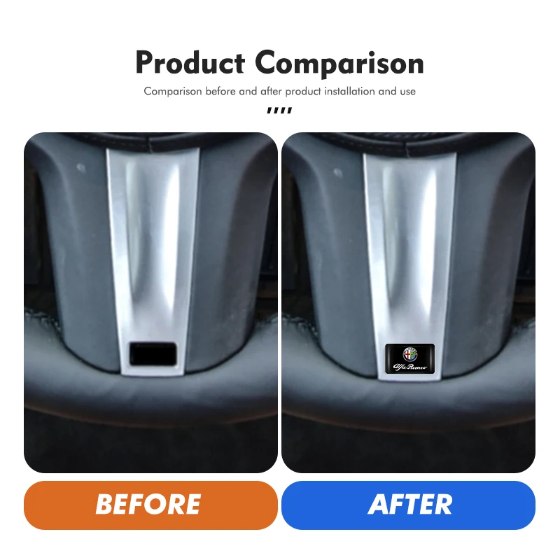 Epoxy Badge Interior Stickers - Central Control Box Emblem Decoration