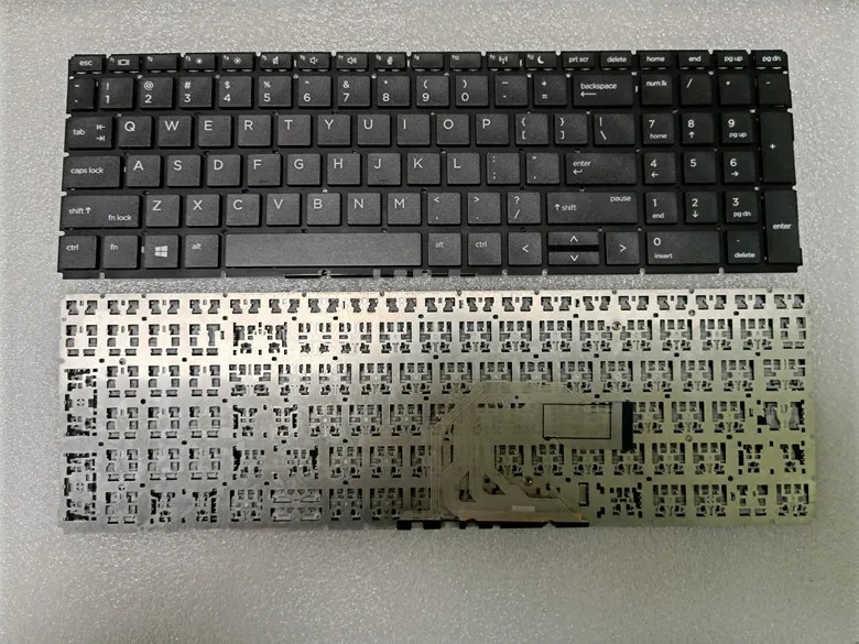 Nuova Tastiera Usa Per Laptop Hp Probook 450 G6 455 G6 450 G7 455 G7 Hsn-Q25C Q22C Q17C Q16C Senza Cornice Nera