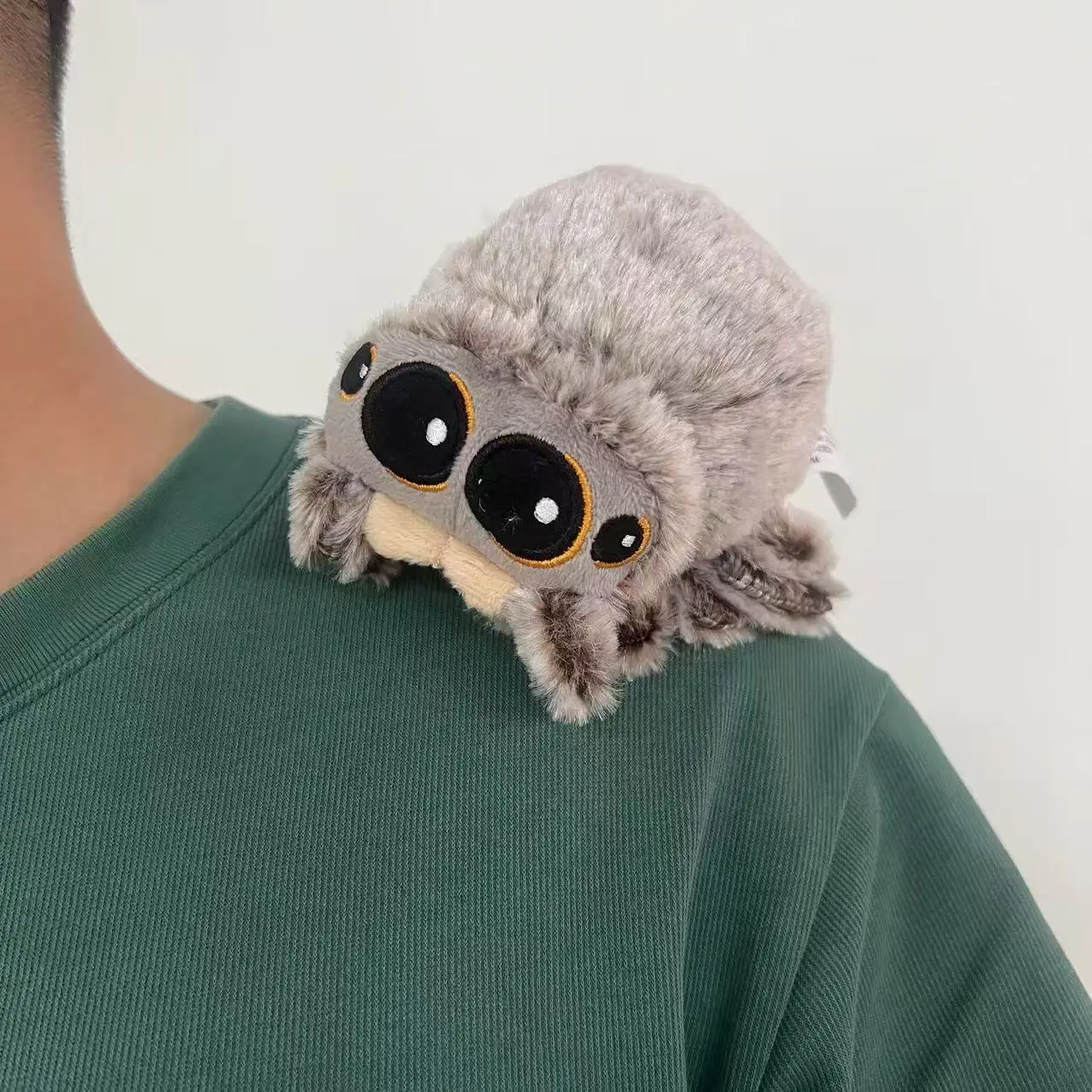 11cm pequeña araña bebé hombro magnético juguete de peluche muñeca ...