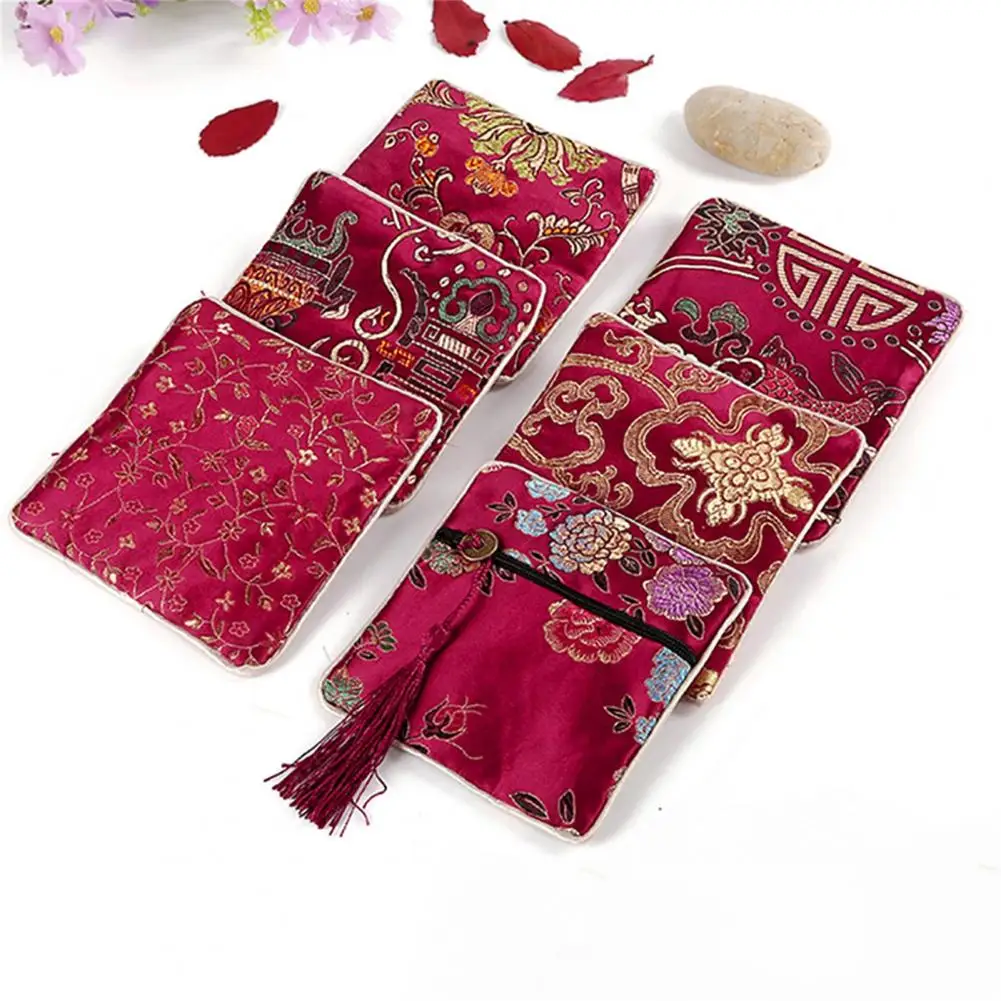 Traditional Coin Purses Storage Bag Super Soft Wear Resistant Fabric Coin Bag All-Purpose Money Bags Jewelry Storage Pouch