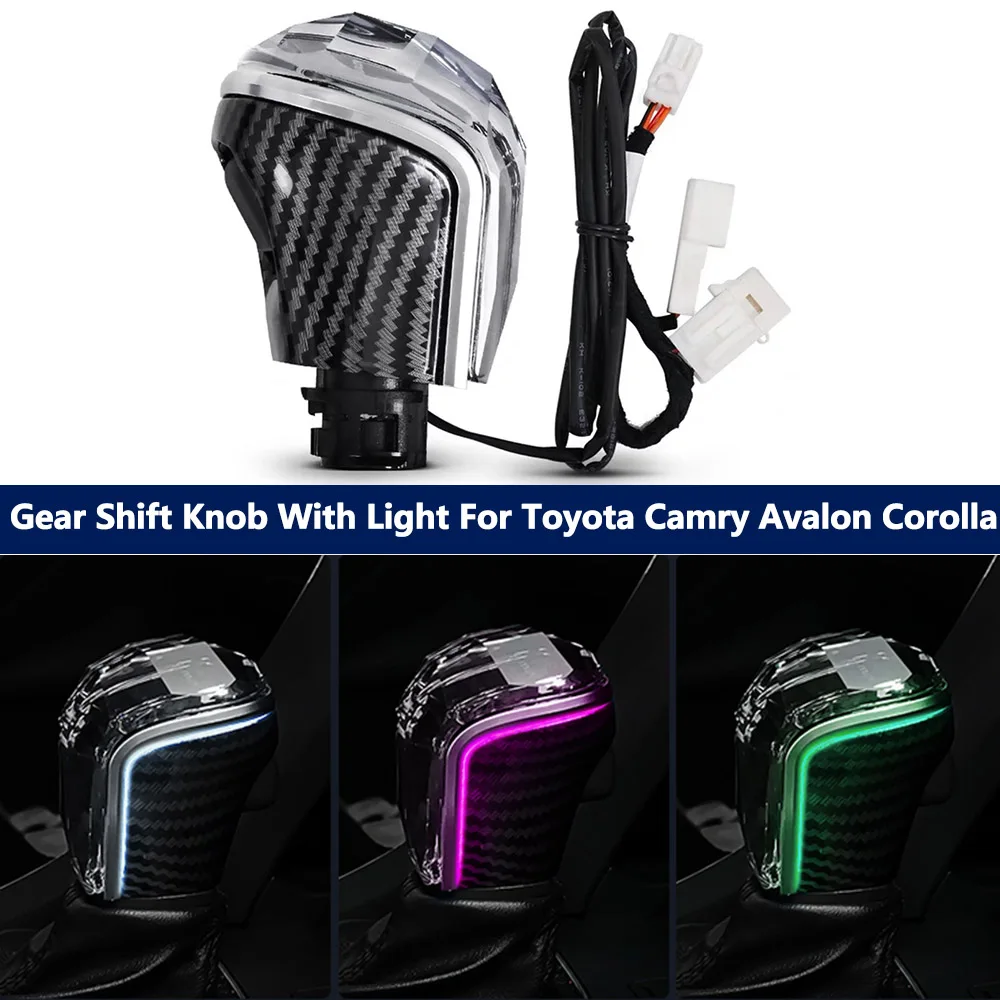 CrystalGearShiftKnobWithAmbientLightForToyotaCamryAvalon
