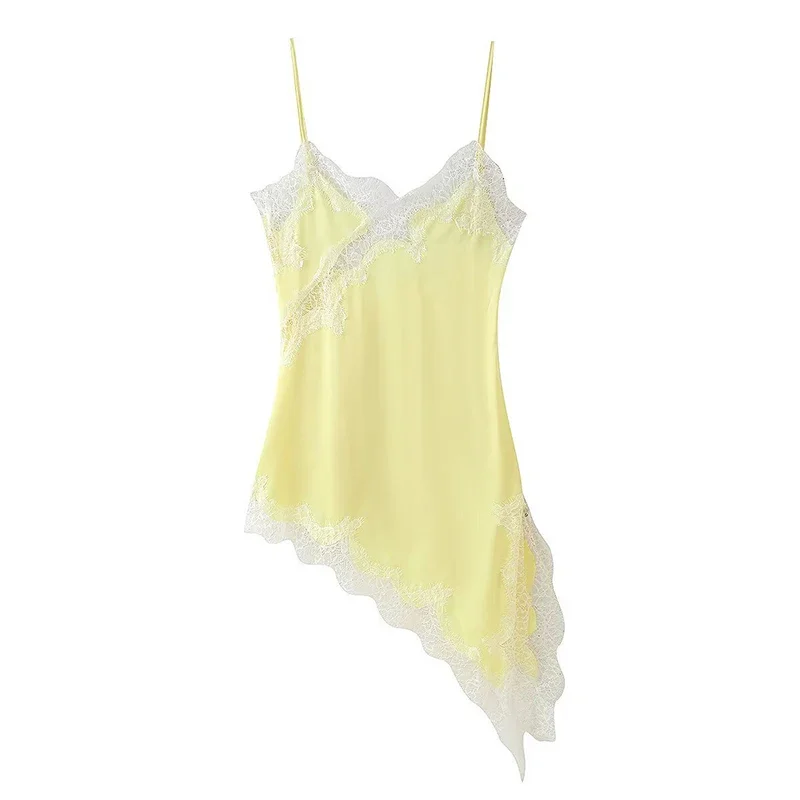 Sexy Lace Patchwork Blouses For Women, Sleeveless Square Neck, For Party Club, Vacation Chic Lady Shirts - Uniqwear
