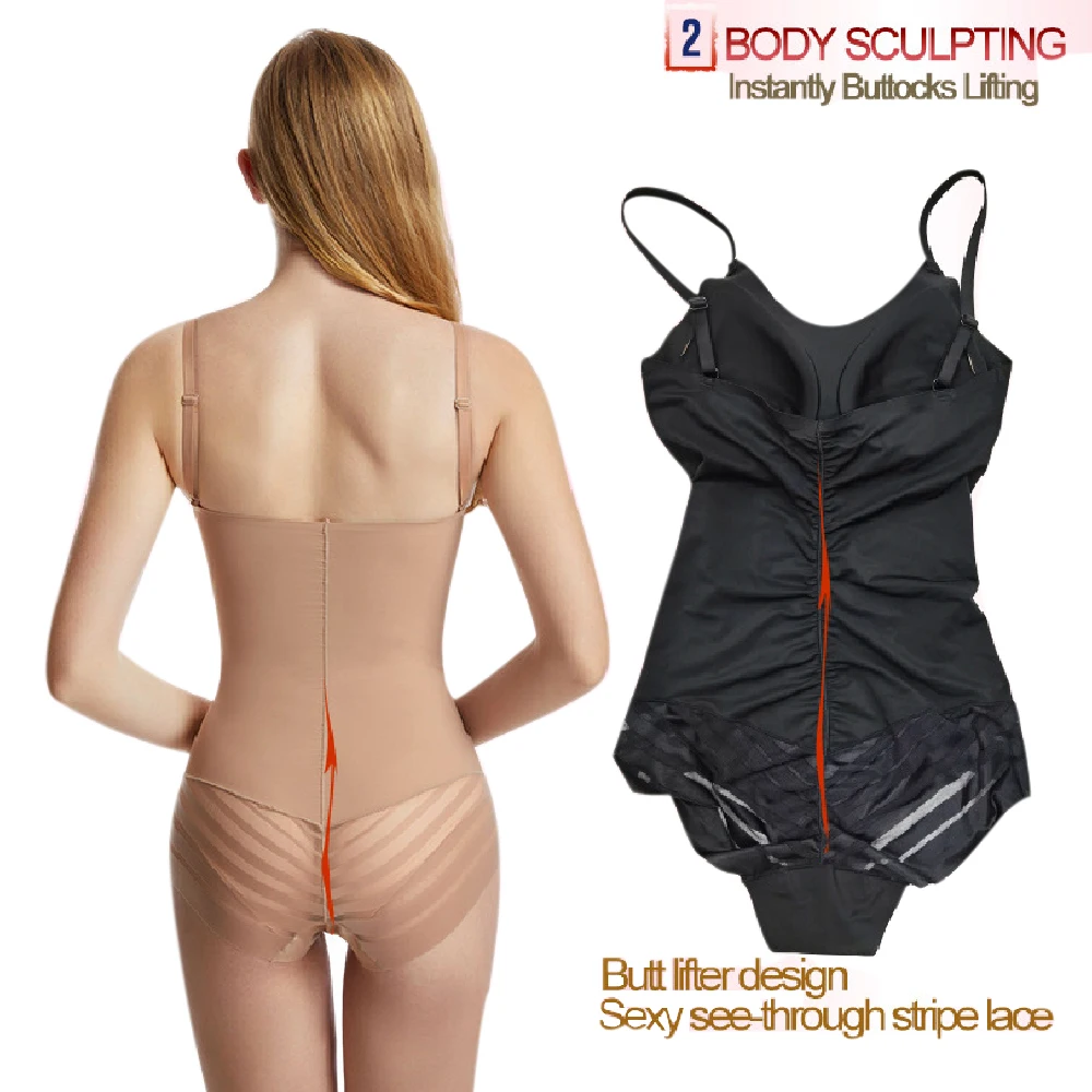 OZZOMM 1PCS 여성용 복부 컨트롤 심리스 바디수트 허리 쉐이핑 엉덩이 리프터 쉐이프웨어 슬리밍  thong 바디 쉐이퍼 데일리 파티용