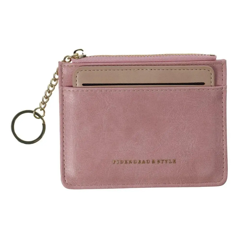 Ultra-thin Small Bank Card Multi Card Slot Holder Wallet Women Men Credit Bag Male Holder Solid Leather Wallet