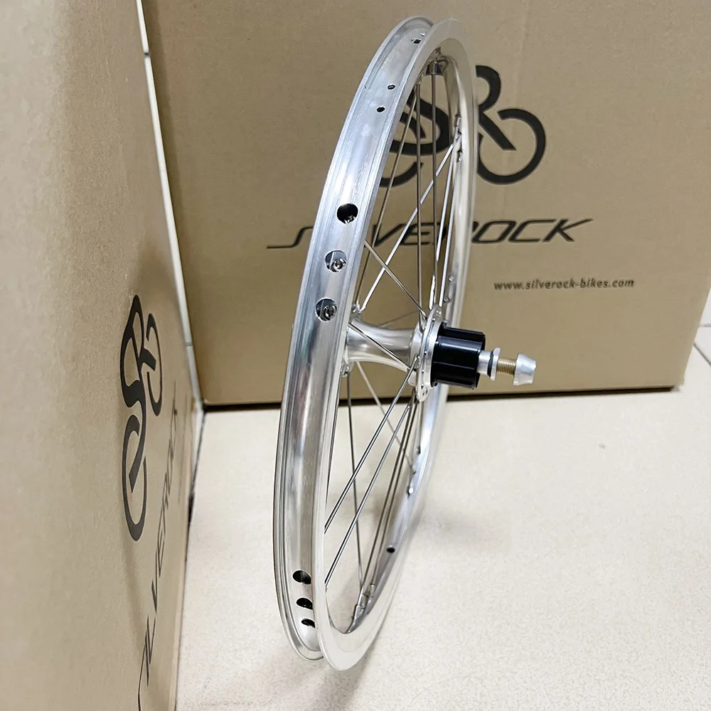 Description Picture 6 of itemSILVEROCK-Folding Bike Alloy Hub, 6 Pawls Wheels Axle, External 5 to 7Speed Front 74mm Rear 112mm for Brompton Folding Bikes NBK