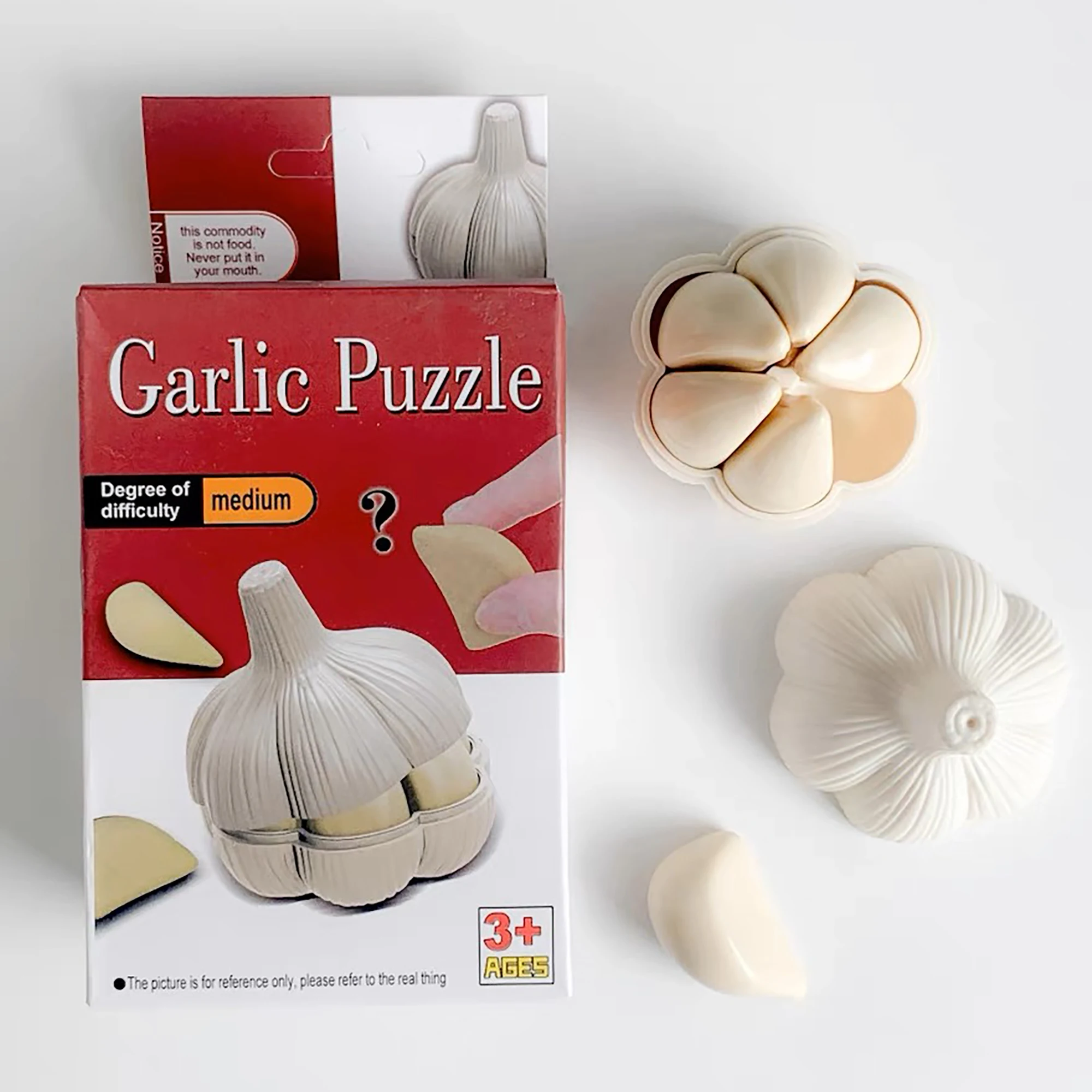 

Garlic Puzzle Toys Simulation Garlic Model Montessori Sensory Toys 3D Cognition Intelligence Jigsaw Children Creative Fun Toys