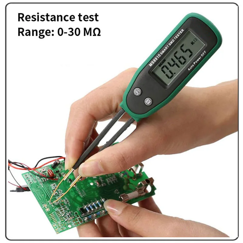 

MASTECH-probador inteligente SMD MS8910, resistencia de escaneo automático, diodo de capacitancia, función de comprobación de co