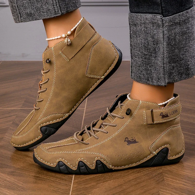 Men's Boots New Fashion Luxury Work Boots Outdoor Platform Low Cut Men's Comfortable Sneakers Casual Original Man Sneakers Deals - 5