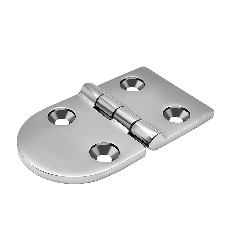 Stainless Steel Casting Hinge Flat Hinge Cabinet Doors For Windows 4 / 6 Holes Cast Strap Deck Hinge for Boat Hardware images - 6