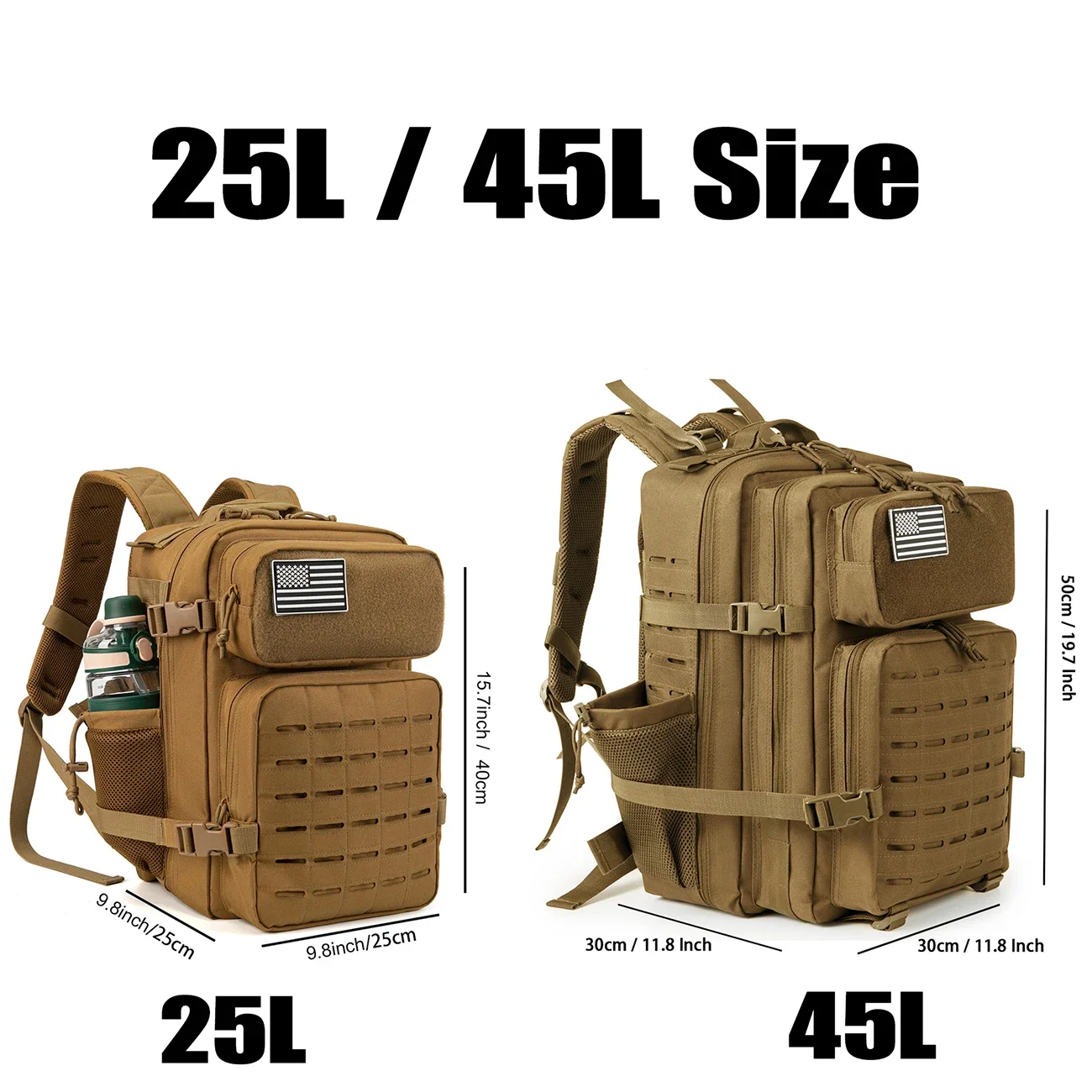 25L / 45L Travel Backpack, suitable for camping, hiking, and sports scenarios, and also ideal for fitness and daily use