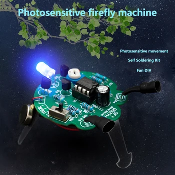 Il robot intelligente segue la sorgente luminosa per spostare la luce a LED Chaser Robot Robot fai da te giocattolo sensore fotosensibile parte del robot mobile