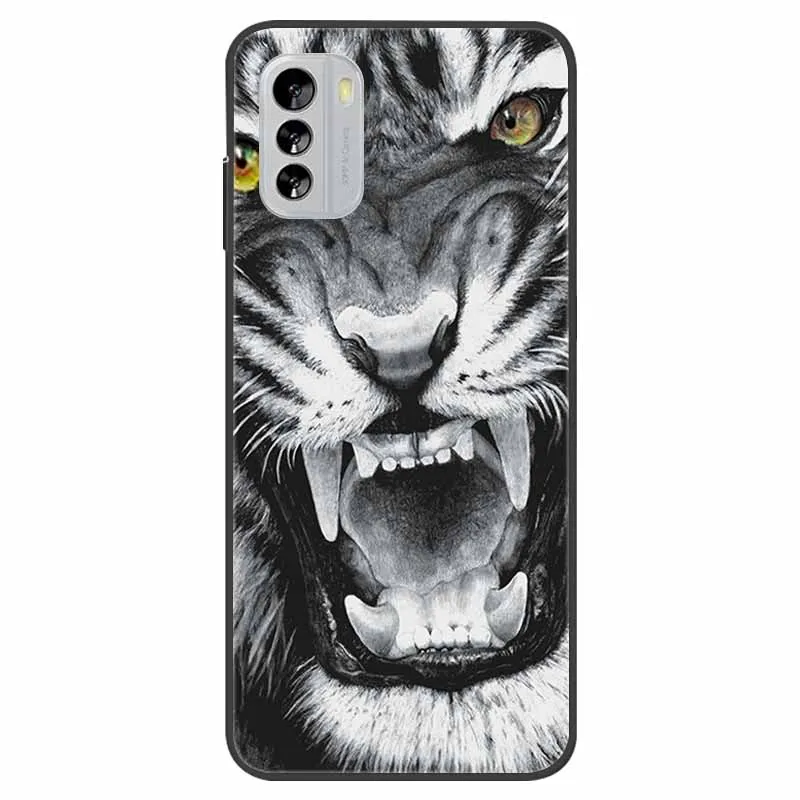 LCEHTOGYE Cover per Nokia G60 + Pellicola Protettiva in Vetro Temperato,Custodie Morbido Silicone Case Ultra Sottile TPU Custodia per Nokia G60 (6,58) - LLM1(XT