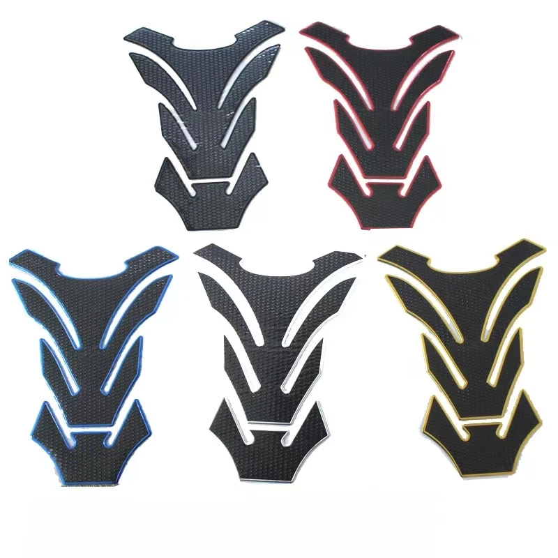 Universal Motorcycle Fuel Tank Protector Sticker - Fish Bone Design