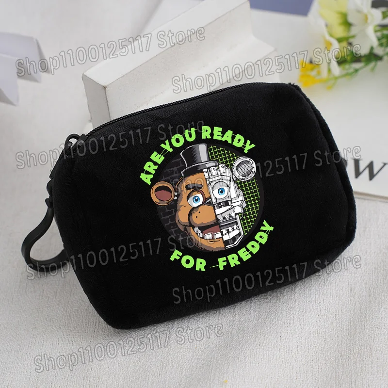 Cute Coin Purse with Key Ring - Soft Zipper Square Wallet and Card Holder with Hanging Accessories