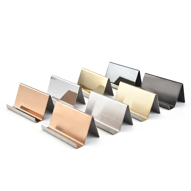 Metal Business Card Name Tag Display Rack Display Stand Desktop Table Organizer Cellphone Holder Conference Room Accessories 2