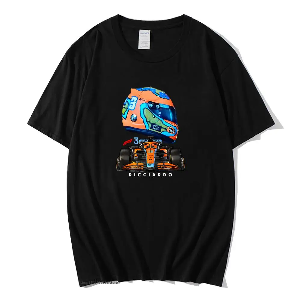 

Formula 1 Graphic T Shirts Daniel Ricciardo 3 tshirt 100% cotton F1 Clothing Y2k Women Clothes Unisex Sudadera summer Men Tops