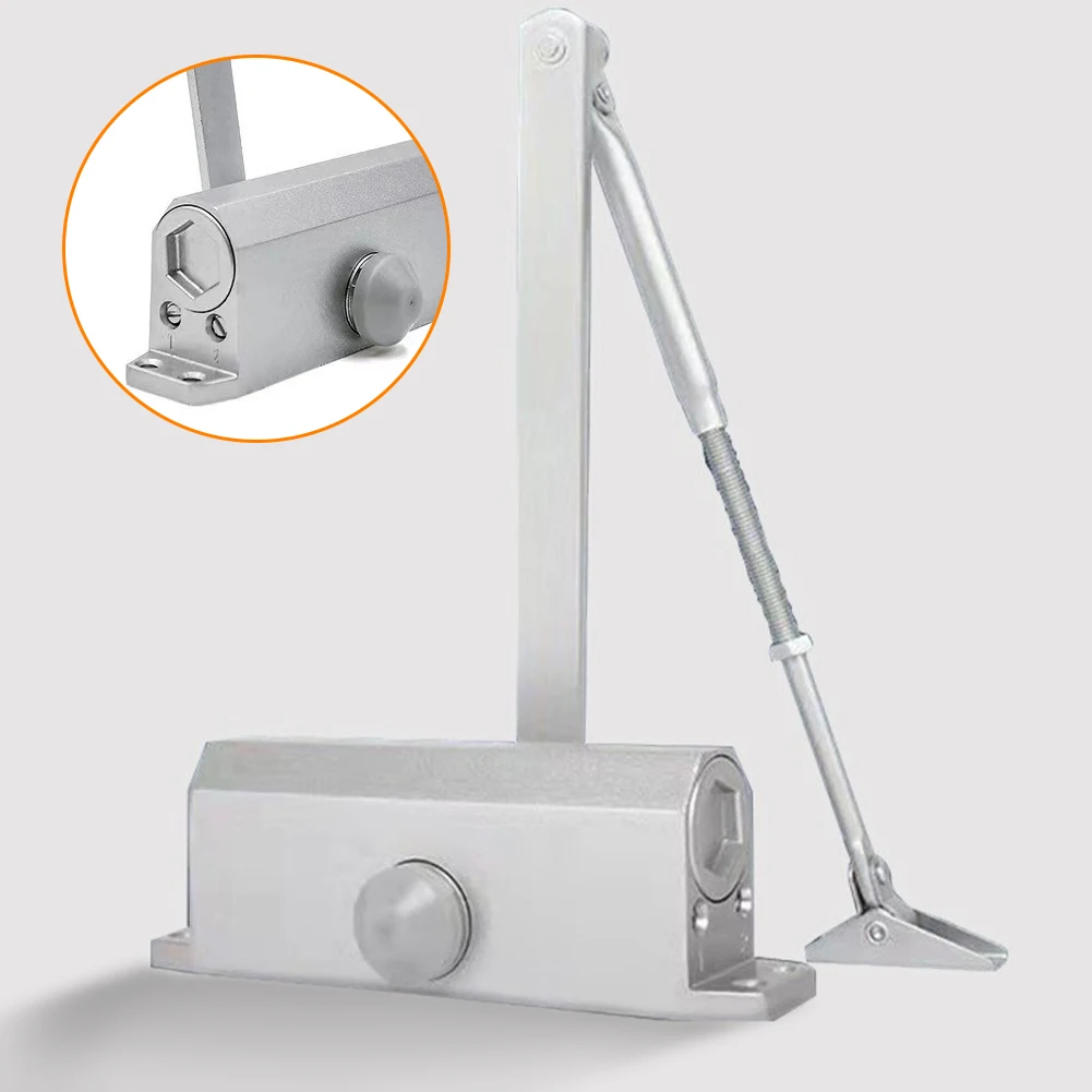 Hydraulic Automatic Door Closer, 25-85KG Adjustable Speed, Auto Door Closing Equipment, for Residential Commercial Hardware