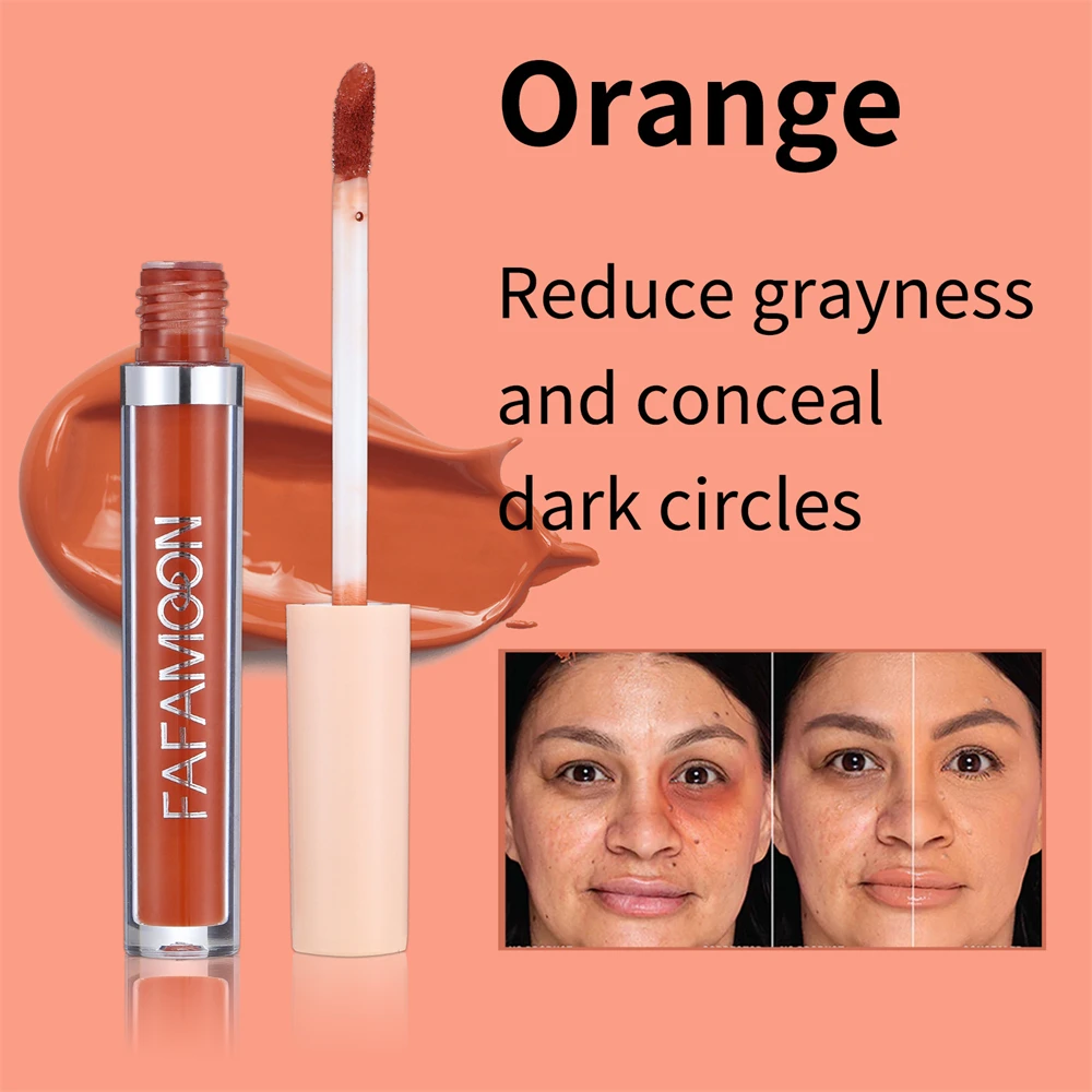 Nude Makeup Facial Foundation Color Correction Green Purple Liquid Concealer Cream Cover Blemish Oil Control Brighten Skin