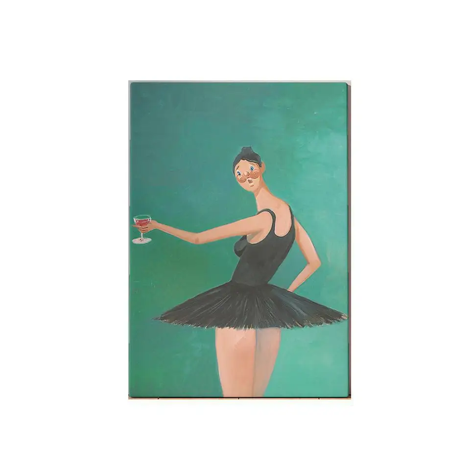 Kanye West Canvas Painting Runaway Beautiful Dark Twisted Fantasy Ballerina  Fine Art Poster Print Wall Picture Living Room Decor - AliExpress, image size:960x960