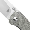 Kizer Tactical Knife T1 V3490C1 2022 New Green Micarta Handle with 154CM Steel Blade Pocket Knives with Thumb Stud 6