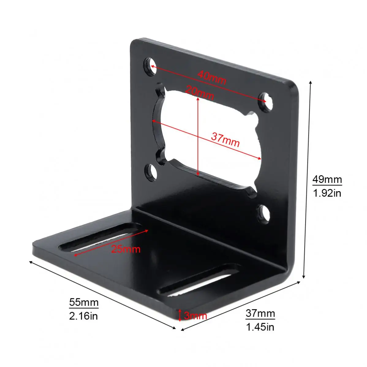 775 Motor Mounting Bracket Universal Straight Plat Fixing Mounting Bracket for 750/755/775/795/895 DC Motor 28/35/42 Stepper