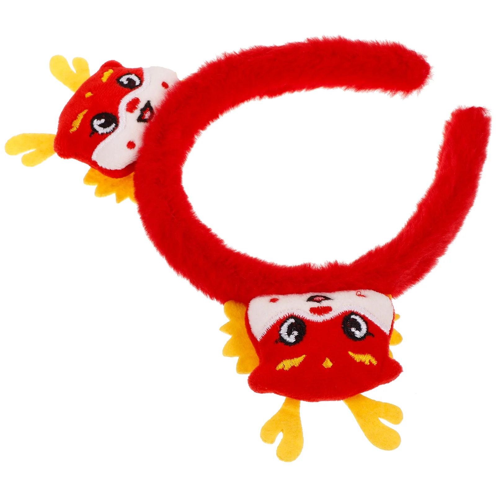 

Issue Card Year of The Dragon Headband Child Hair Accessories Plush Party Headpiece