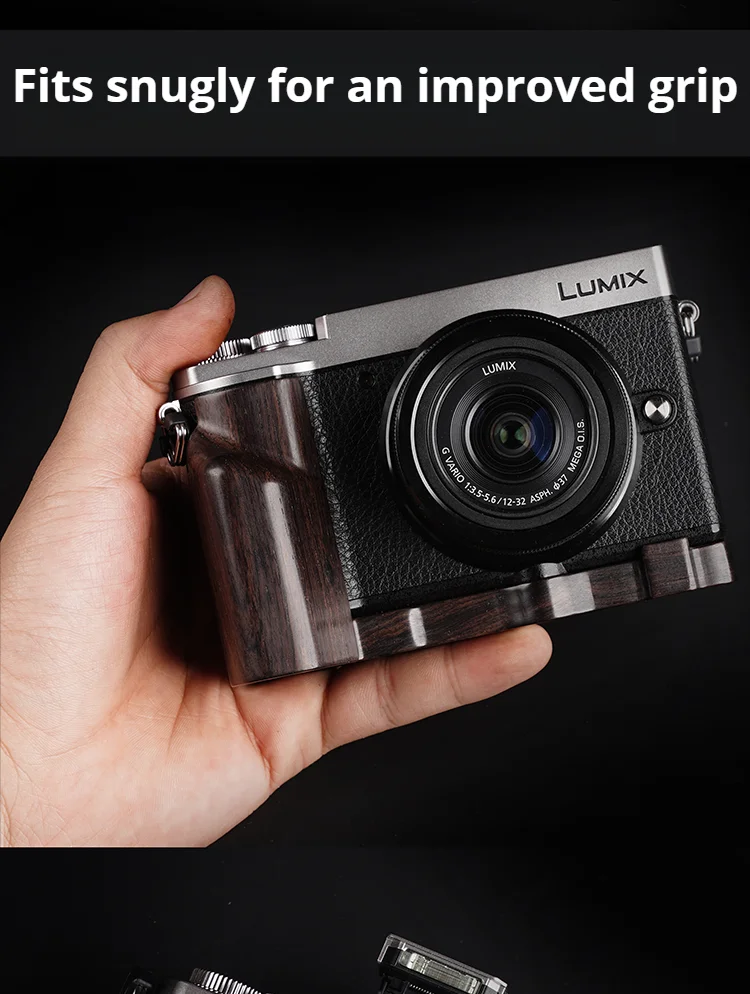 Panasonicパナソニック GX9用 ハンドグリップ（黒檀/エボニー) Panasonicパナソニック GX9用 ハンドグリップ（黒檀/エボニー