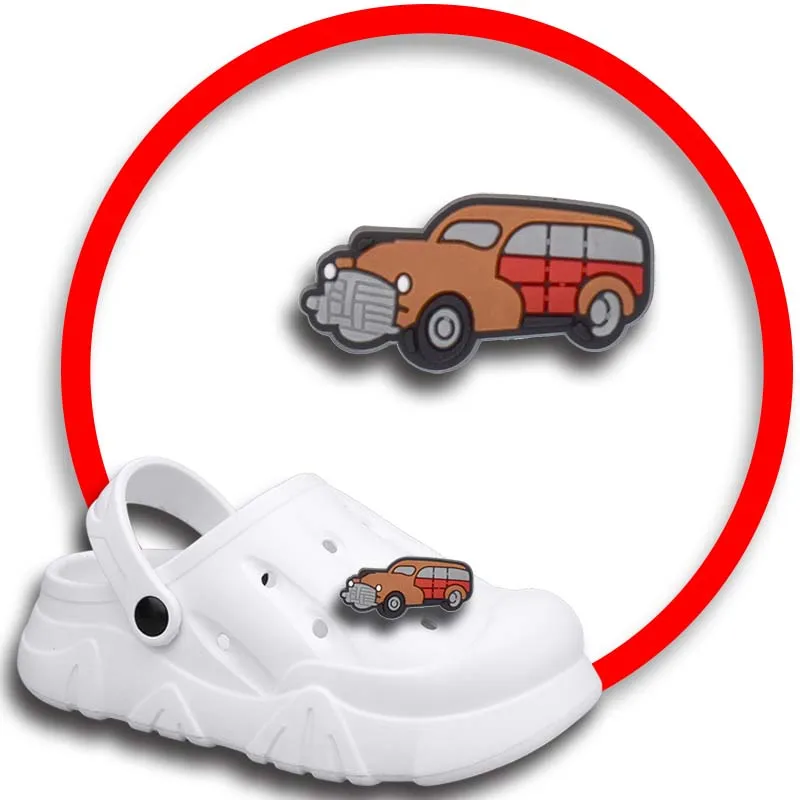 

Комплект булавок для Crocs, шармы, аксессуары для обуви, украшение гоночного автомобиля, джинсы, женские сабо, пряжка, Детские сувениры, мужские значки, подарок для мальчика и девочки