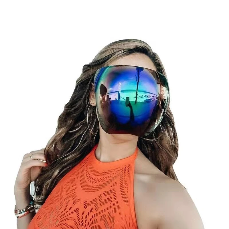 New Sunglasses Women Men Protective Faceshield Glasses Goggles Full Face Covered Spherical Lens Anti-Spray Safety_voghion.com