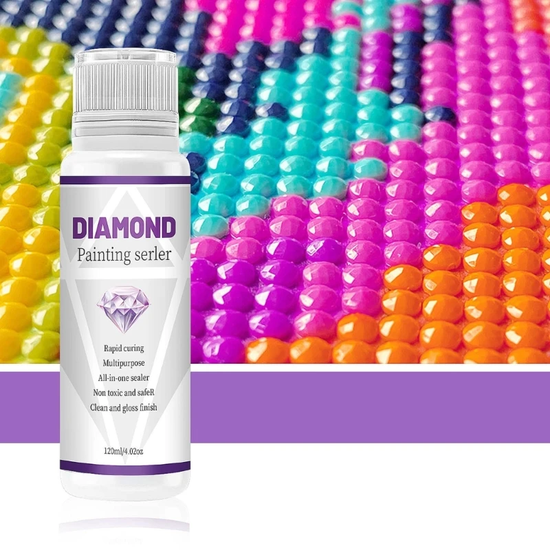 

Перманентный блеск алмазов Художественный герметик Быстросохнущая фиксация Алмазный клей Губчатая головка