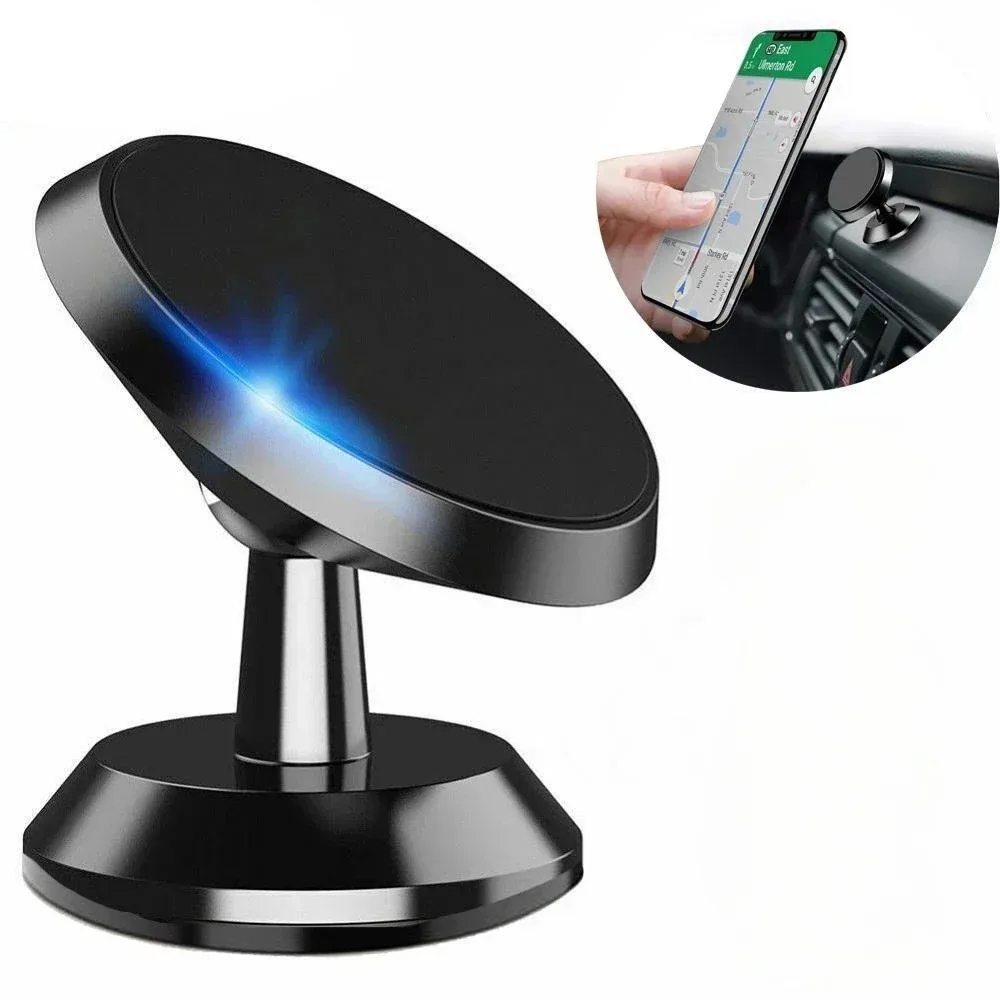 Universal 360° Rotating Magnetic Metal Car Phone Holder Stand