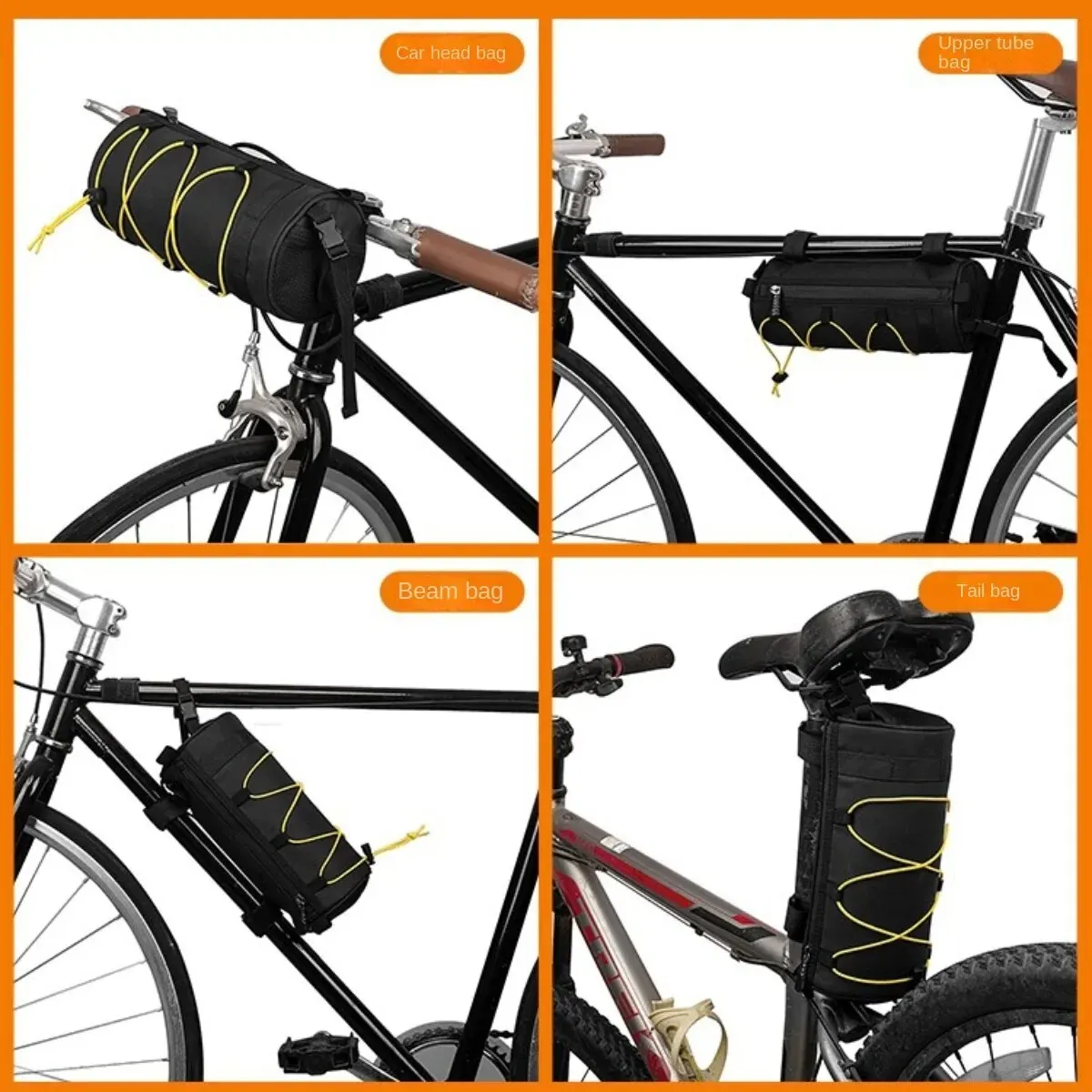Bike Bag Front Bicycle Storage Outside Multifunction Riding Mountain Bicycle Accessories