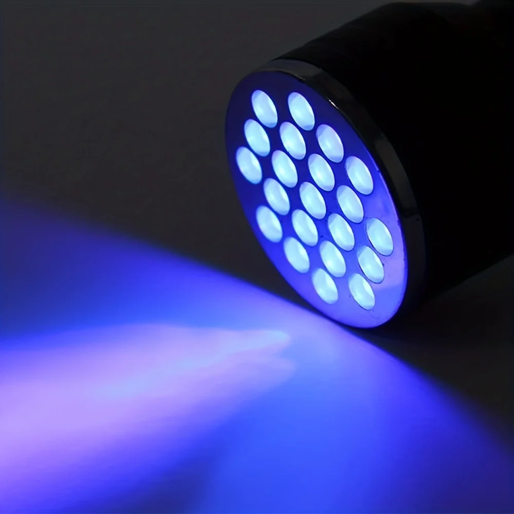 21led Uv flashlight Nail Art Lamp Uv Fluorescence Detection Mini Banknote Detection