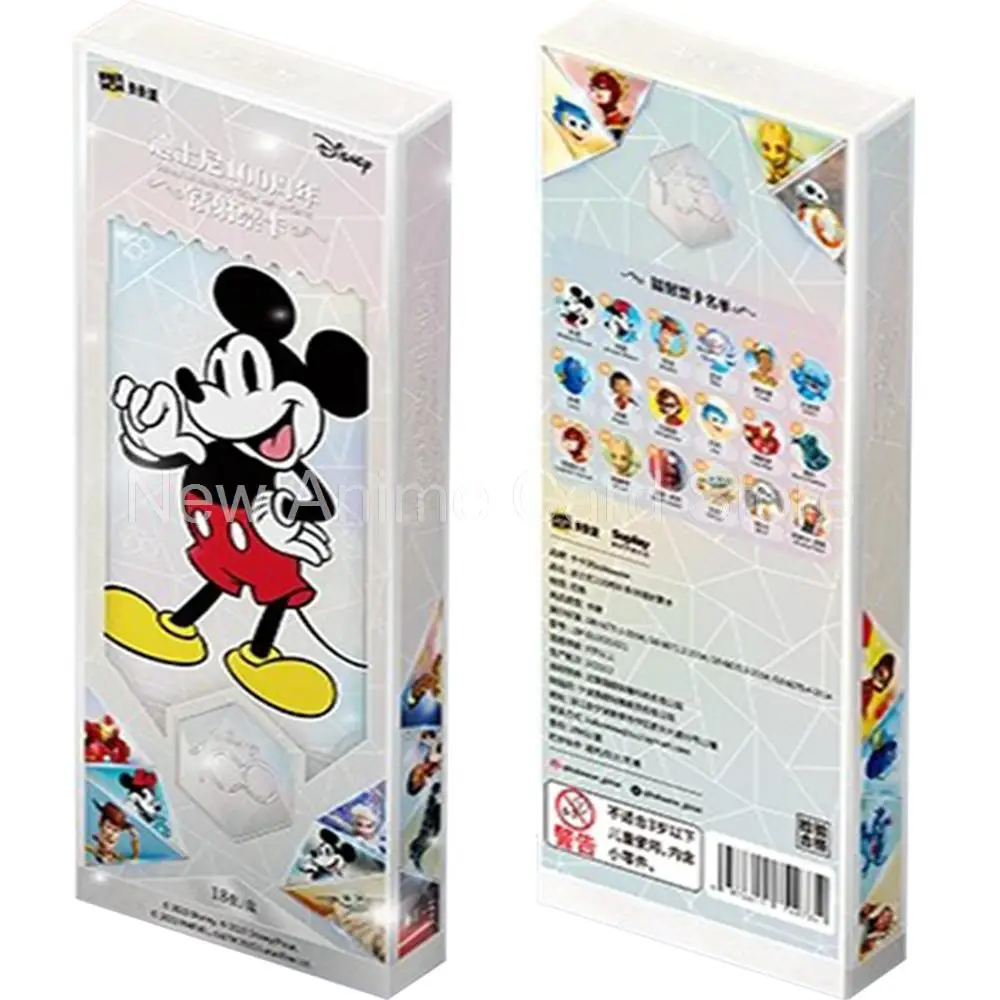 

Disney 100 Refractor Ticket Jumbo Card KAKAWOW Pixar Star Wars Marvel Classic Characters Limited Flash Card Collection Kids Toys