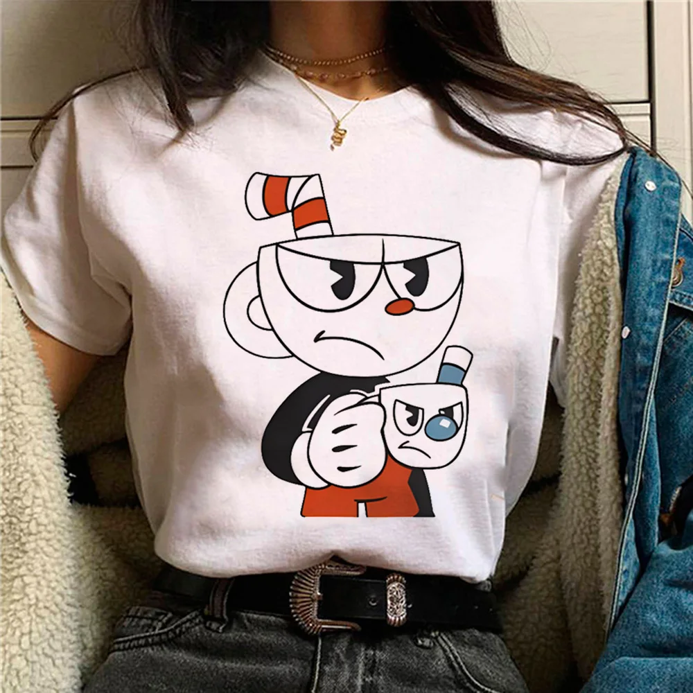 Cuphead Tshirt Donna Comic Tshirt Donna Designer Streetwear Comic Clothes