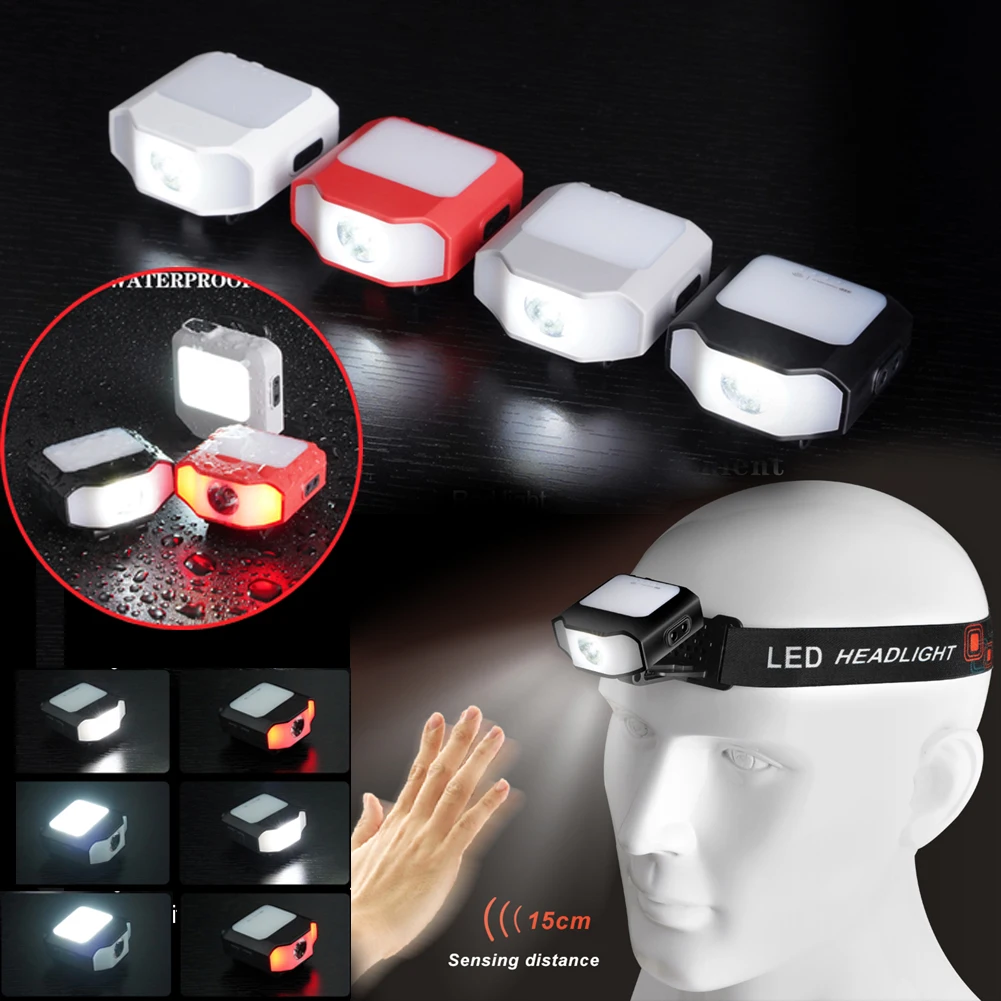 J Cob|ultra Bright Cob Led Headlamp - Waterproof, Gesture